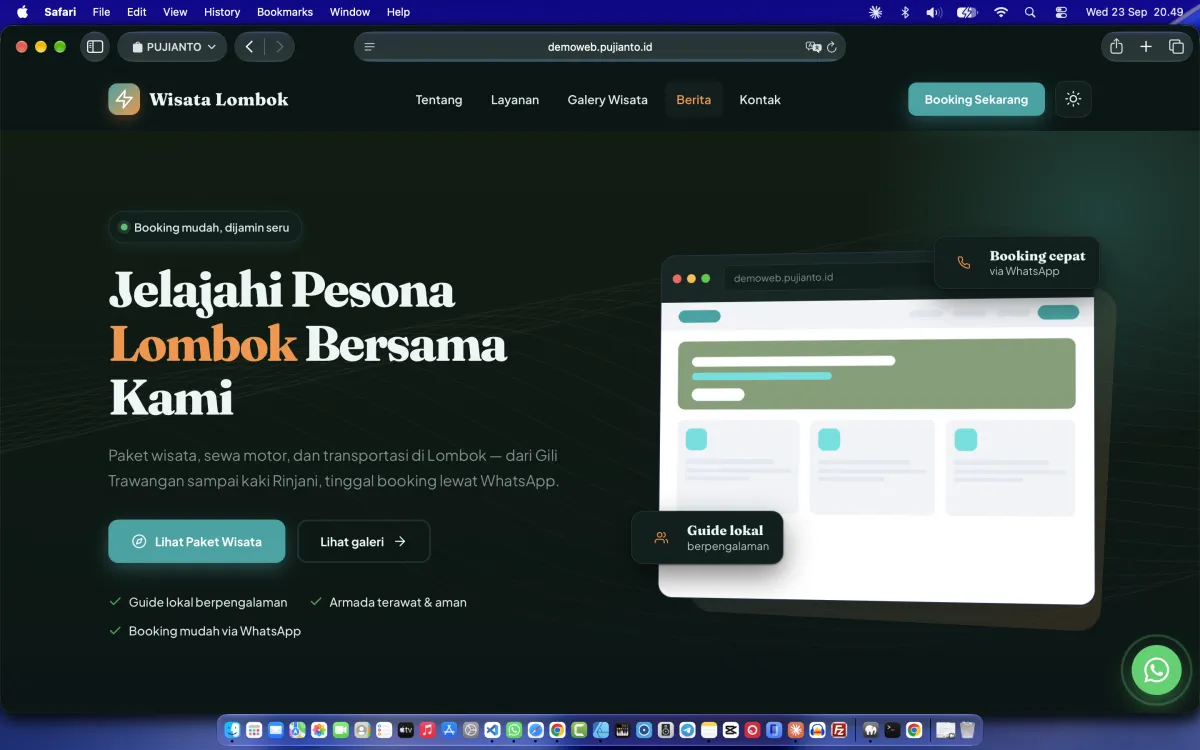 Web Promo Paket Wisata