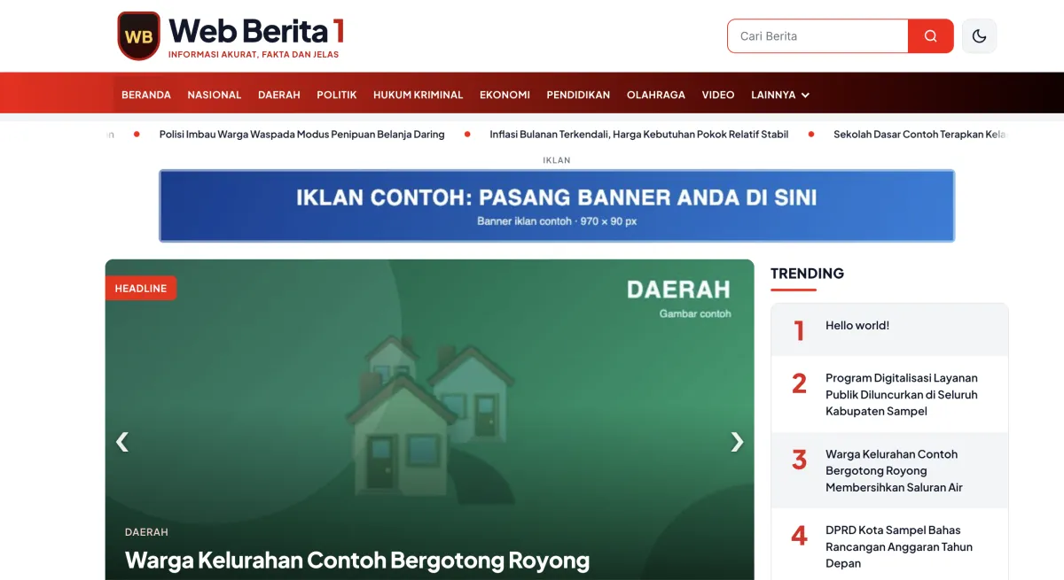 Web Portal Berita 1