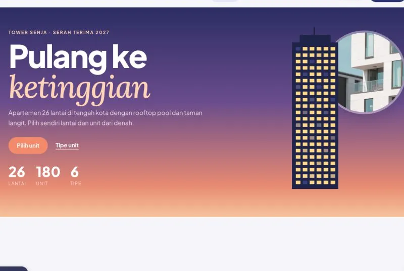 Tampilan theme Apartemen