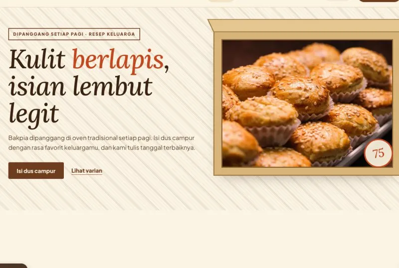Tampilan theme Bakpia & Oleh-oleh Khas