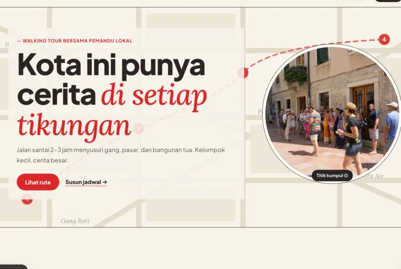 Tampilan theme City Walking Tour