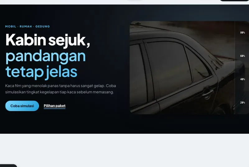 Tampilan theme Kaca Film Mobil & Gedung