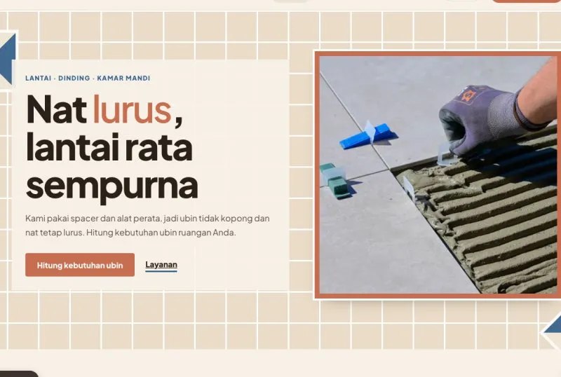 Tampilan template Pasang Keramik & Granit