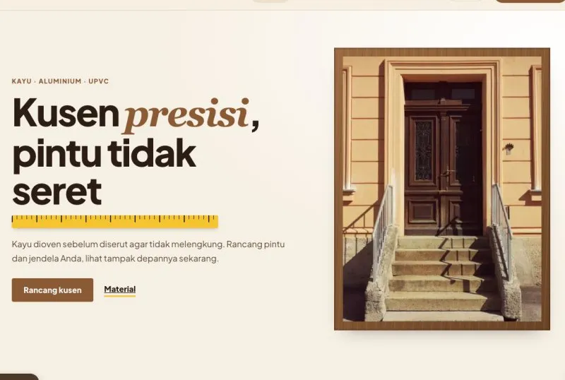 Tampilan theme Kusen Pintu & Jendela