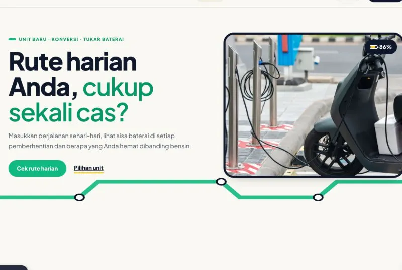 Tampilan template Motor Listrik & Konversi
