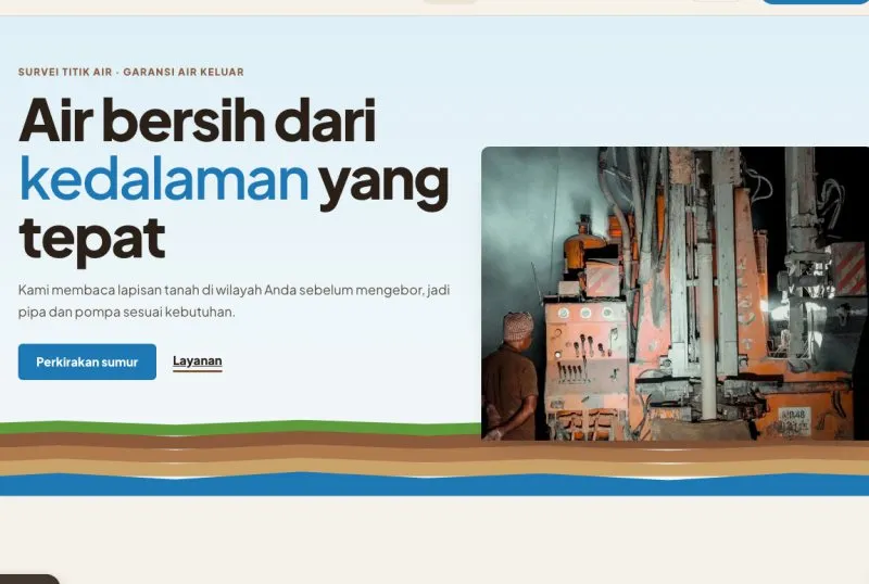 Tampilan theme Jasa Sumur Bor