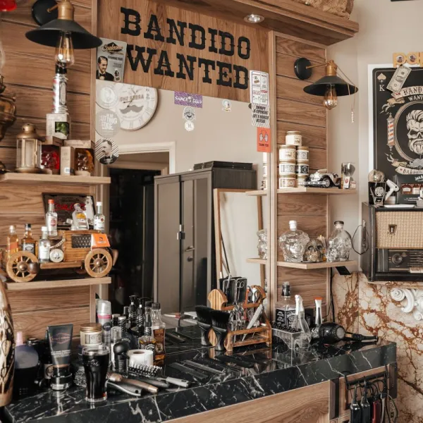 Interior barbershop