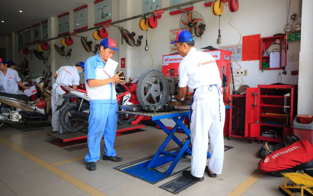 Servis tepat waktu, motor awet