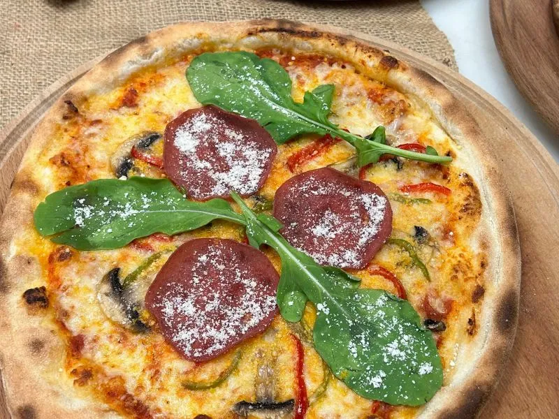 Salami Sapi & Bayam